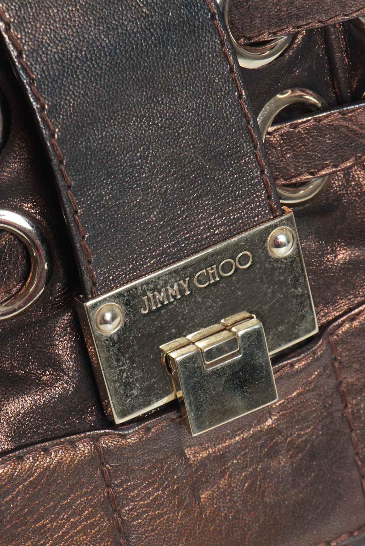Bolsa Jimmy Choo Romana Hobo Metalizado