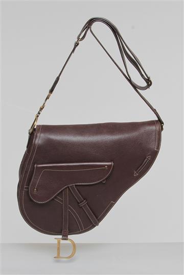 Bolsa Christian Dior Saddle Marrom