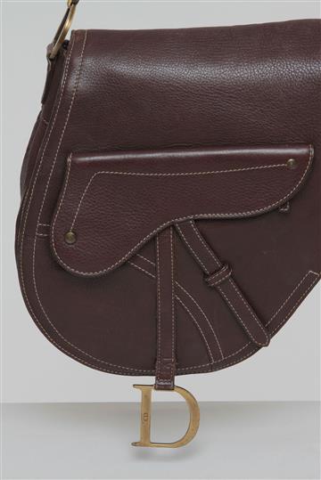 Bolsa Christian Dior Saddle Marrom