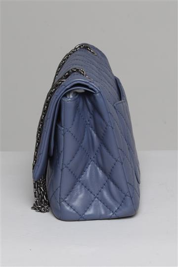 Bolsa Chanel Reissue Double Flap 2.55 Azul