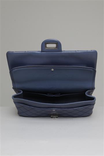 Bolsa Chanel Reissue Double Flap 2.55 Azul