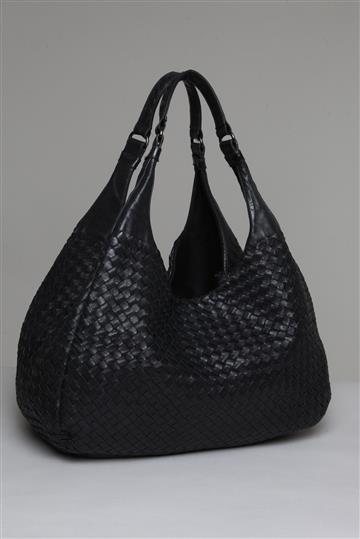 Bolsa Bottega Veneta Hobo Intrecciato Preta