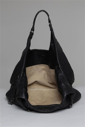 Bolsa Bottega Veneta Hobo Intrecciato Preta