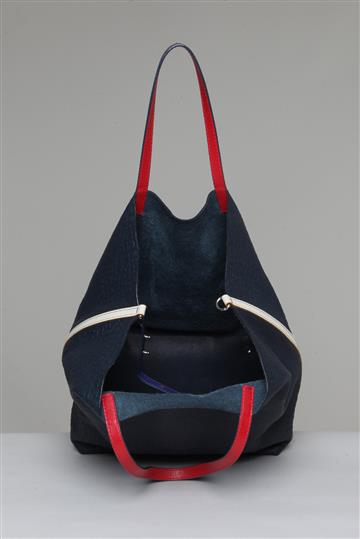 Bolsa Carolina Herrera Monograma Tote Azul