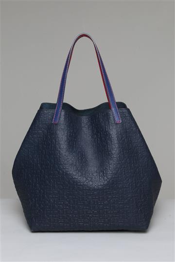 Bolsa Carolina Herrera Monograma Tote Azul