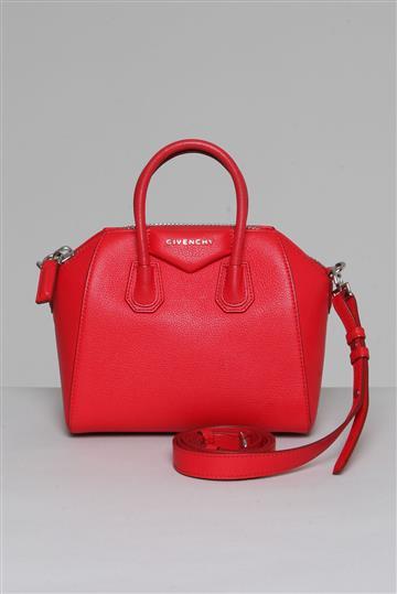 Bolsa Givenchy Couro Alça Crossbody Vermelho