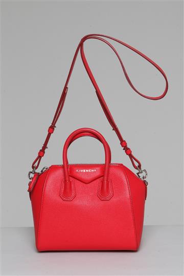 Bolsa Givenchy Couro Alça Crossbody Vermelho