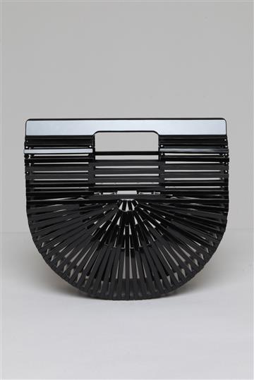 Bolsa Cult Gaia Acetato Preta