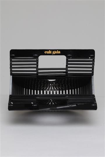 Bolsa Cult Gaia Acetato Preta