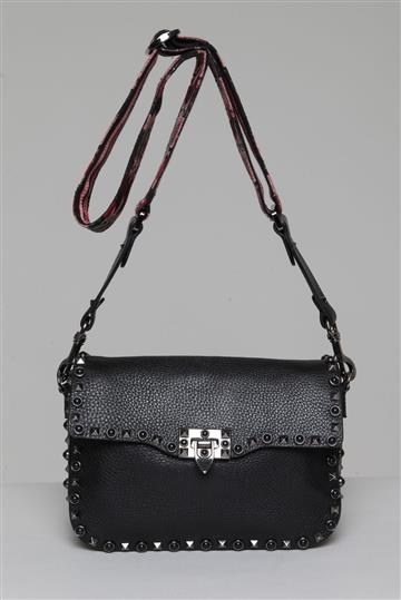 Bolsa Valentino Rolling Rockstud Preta