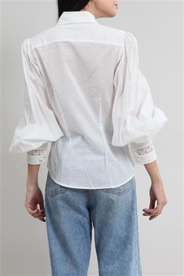 Camisa Zimmermann Bordada Branca