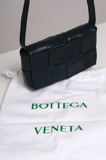 Bolsa Bottega Veneta Pochete Cassete Belt Verde