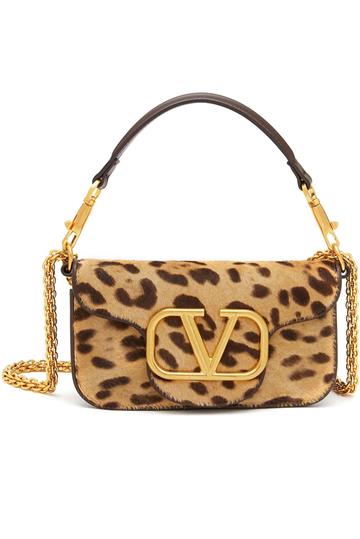 Bolsa Valentino Leopard VLOGO Bege