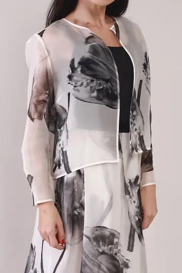 Conjunto Max Mara Floral Bicolor