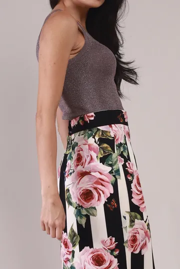 Regata Max Mara Tricot e Lurex Lilás