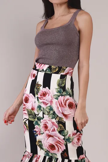 Regata Max Mara Tricot e Lurex Lilás