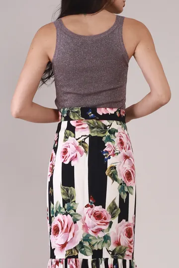 Regata Max Mara Tricot e Lurex Lilás