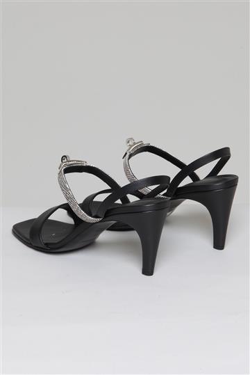 Sandália Hermès Glamour 75 Lizard Preta