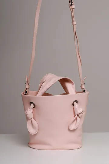 Bolsa Repetto Bucket Couro Révérence Rosa