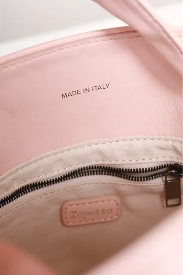 Bolsa Repetto Bucket Couro Révérence Rosa