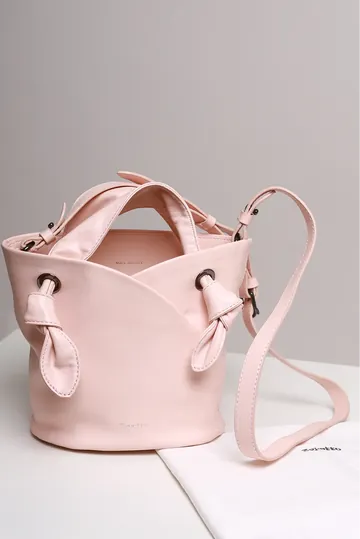 Bolsa Repetto Bucket Couro Révérence Rosa