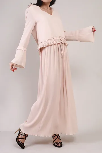 Conjunto Chloé SeeByChloe Saia e Blusa de Seda Creme