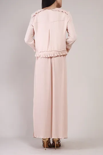 Conjunto Chloé SeeByChloe Saia e Blusa de Seda Creme
