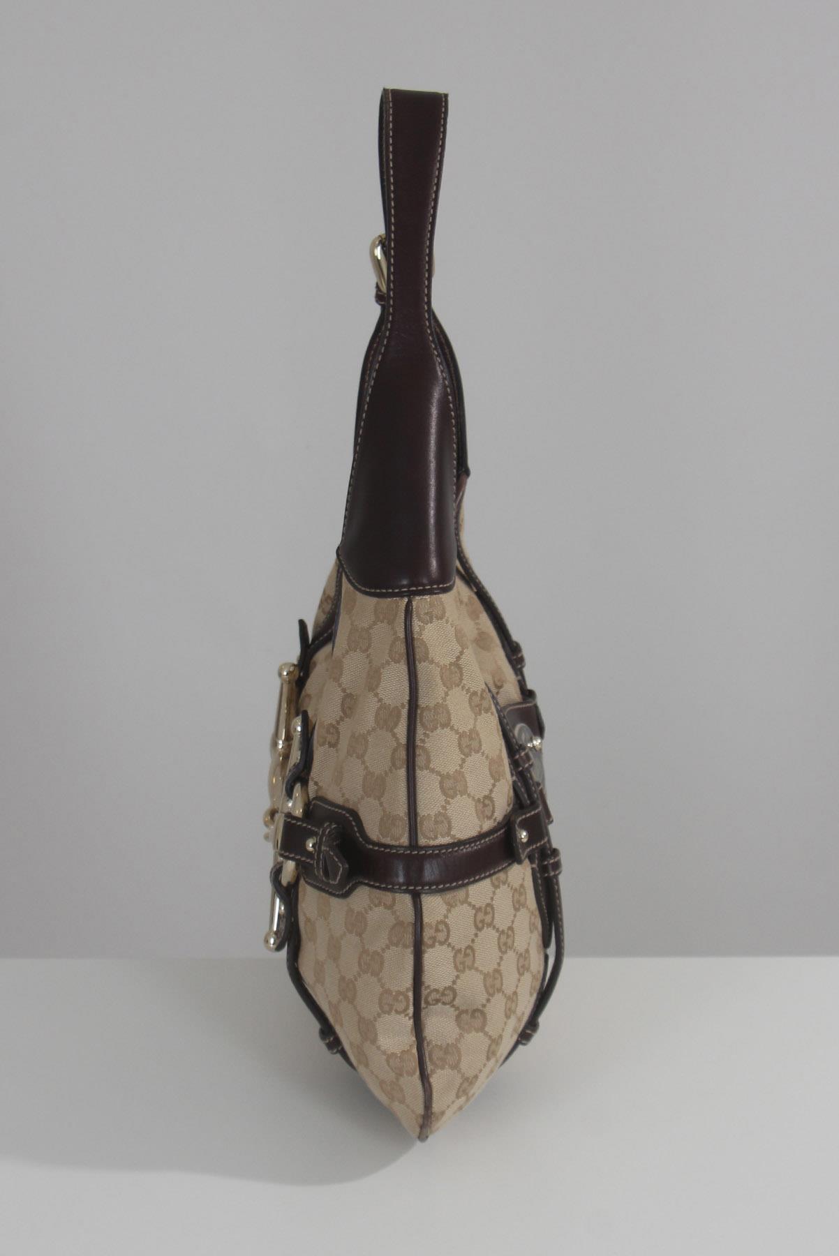 Bolsa Gucci Monograma Marrom