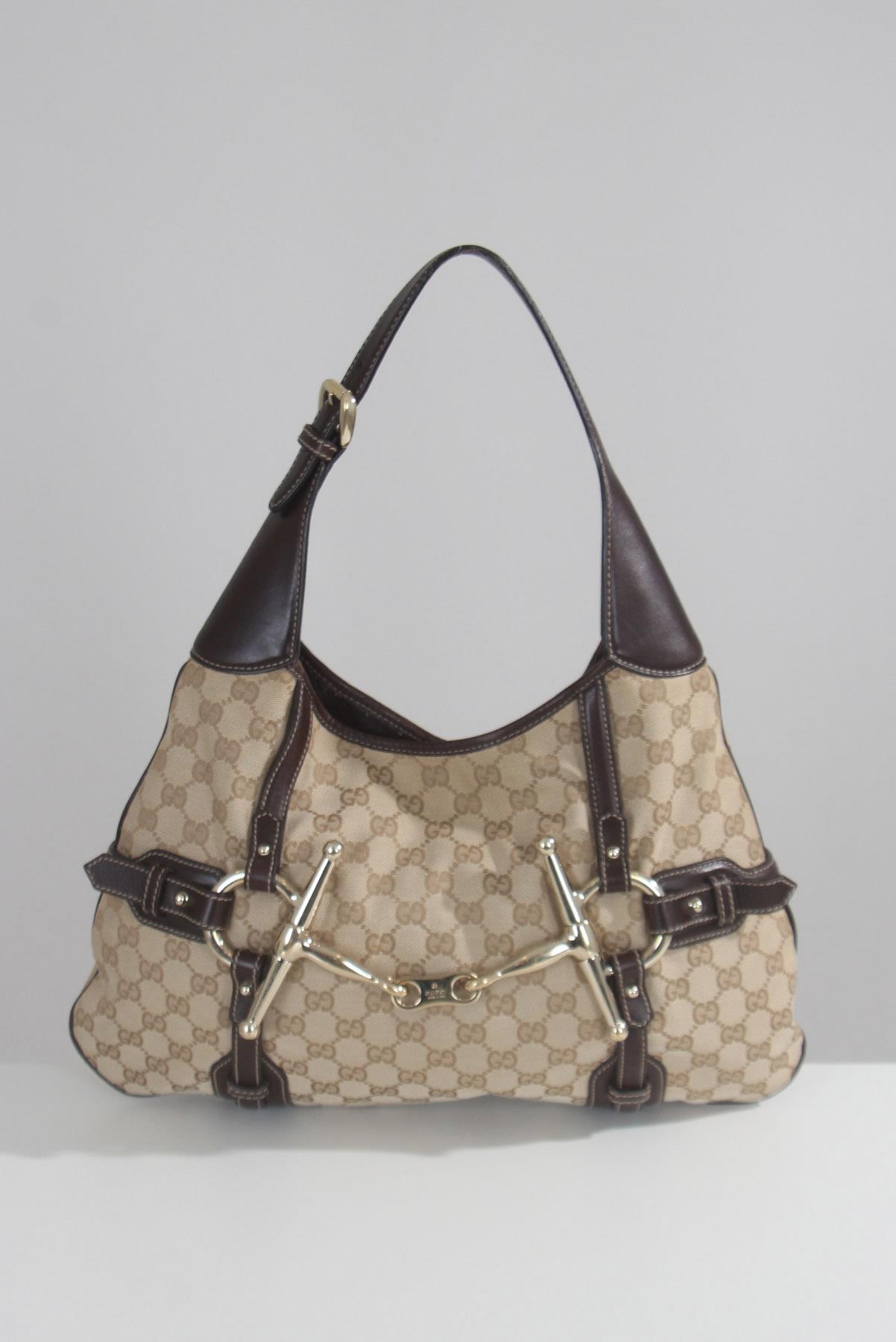 Bolsa Gucci Monograma Marrom