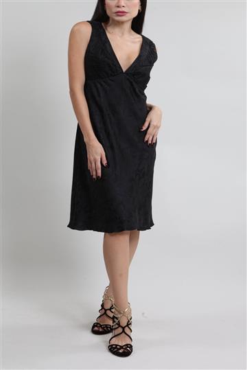 Vestido Cris Barros Seda Preto