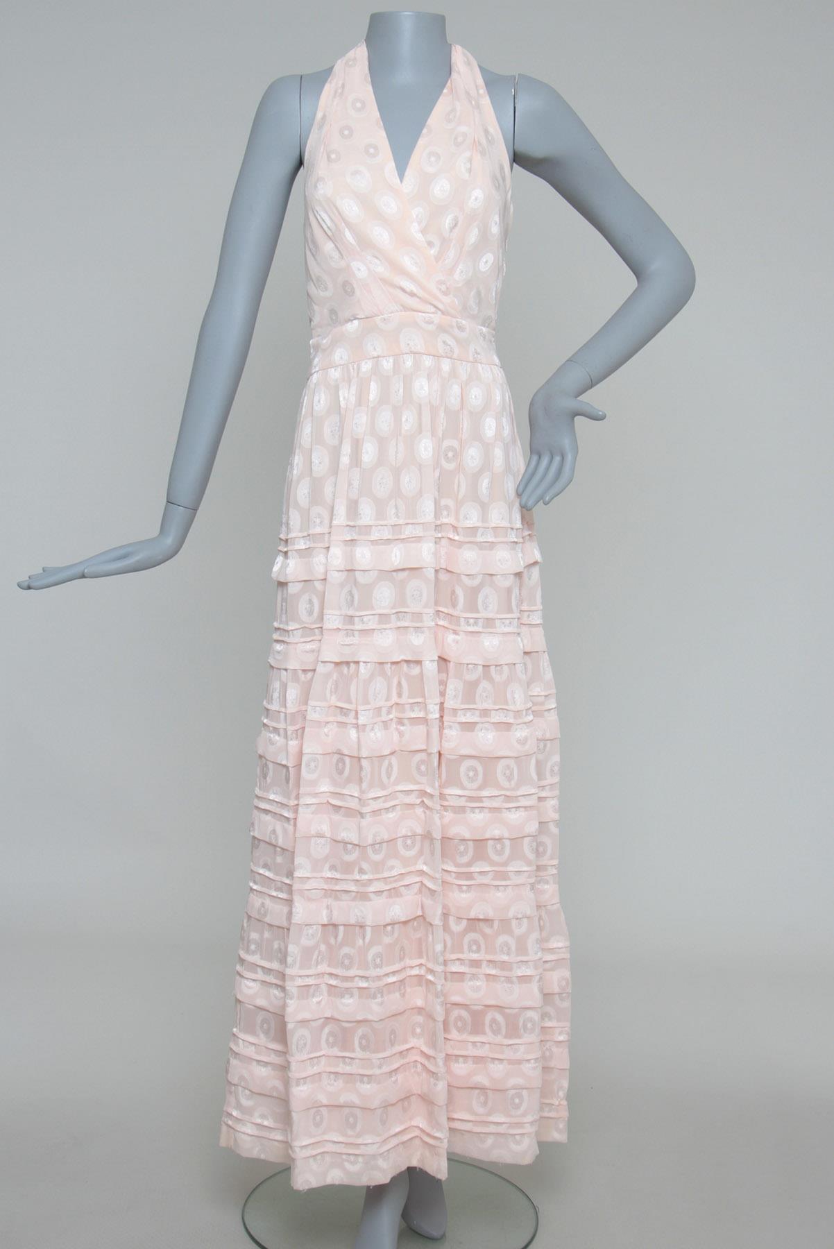 Vestido Amissima Frente única Nude