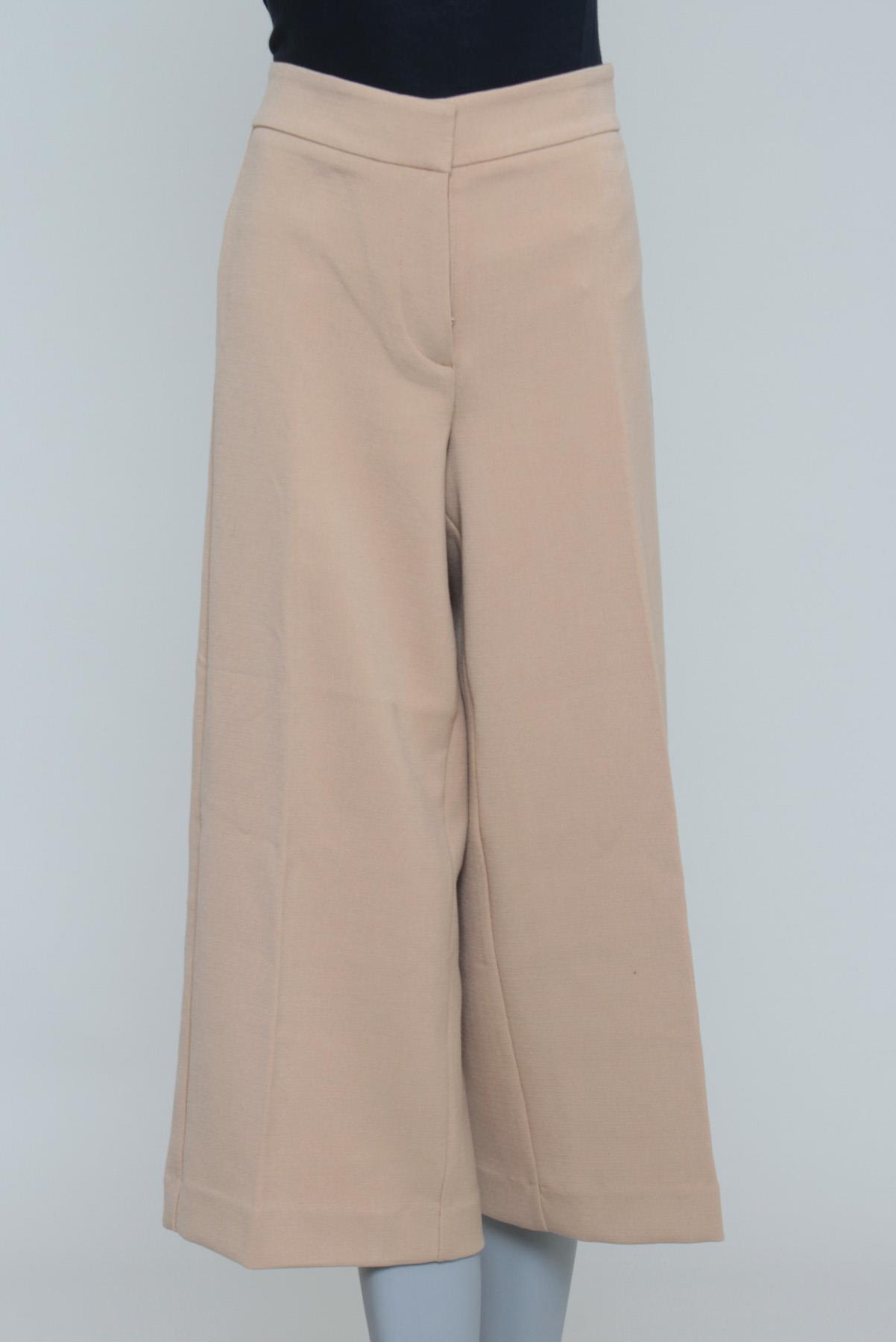 Calça Ann Taylor Pantacourt Alfaiataria Bege