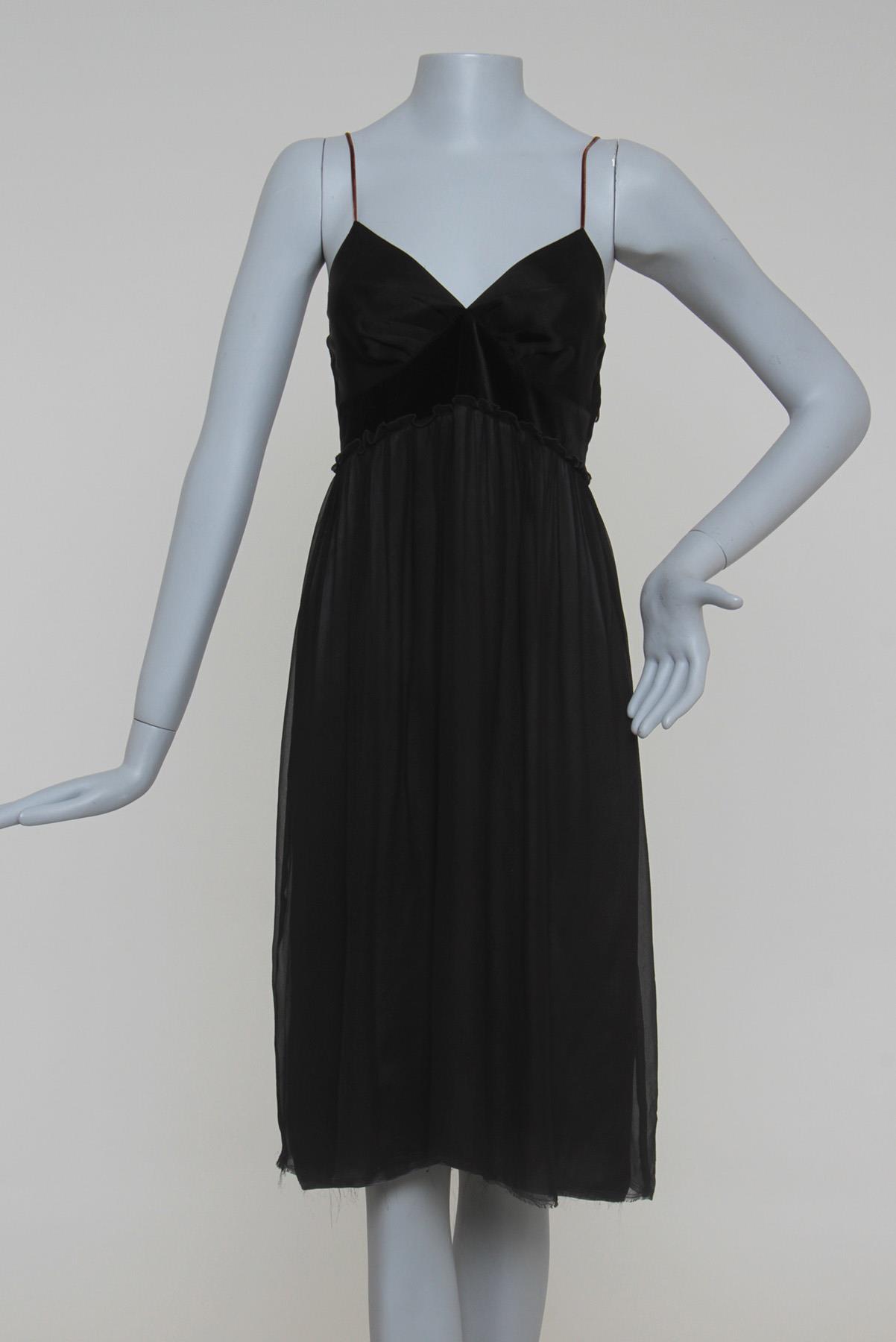 Vestido Lanvin Seda e veludo Preto