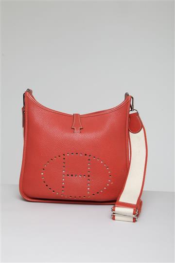Bolsa Hermés Évelyne Laranja