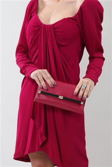 Carteira Diane Von Furstenberg Croco Rosa