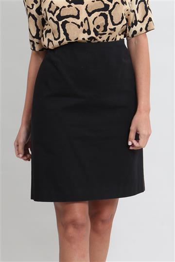 Saia Prada Lápis Preta