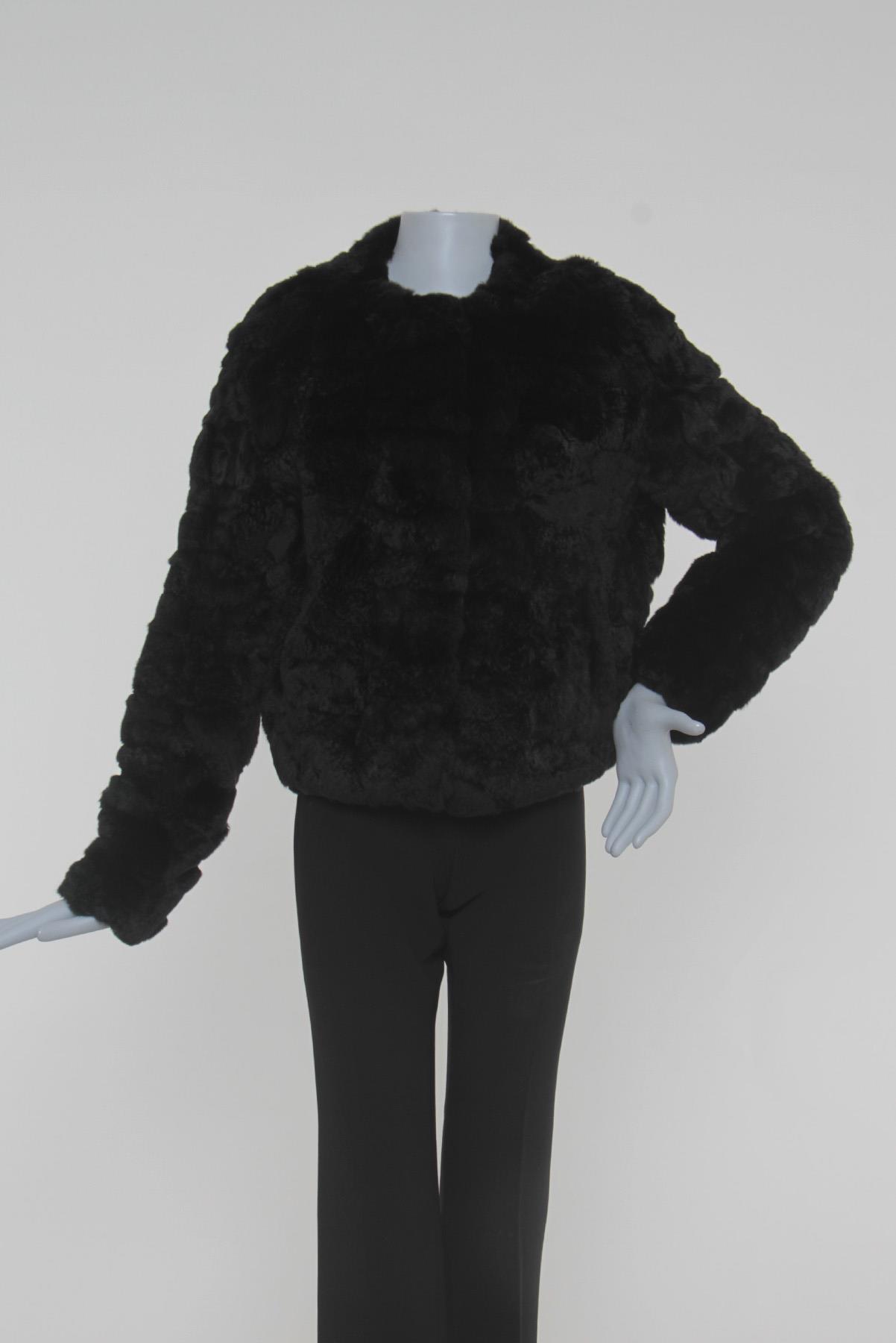 Casaco Pele Yves Salomon Preto