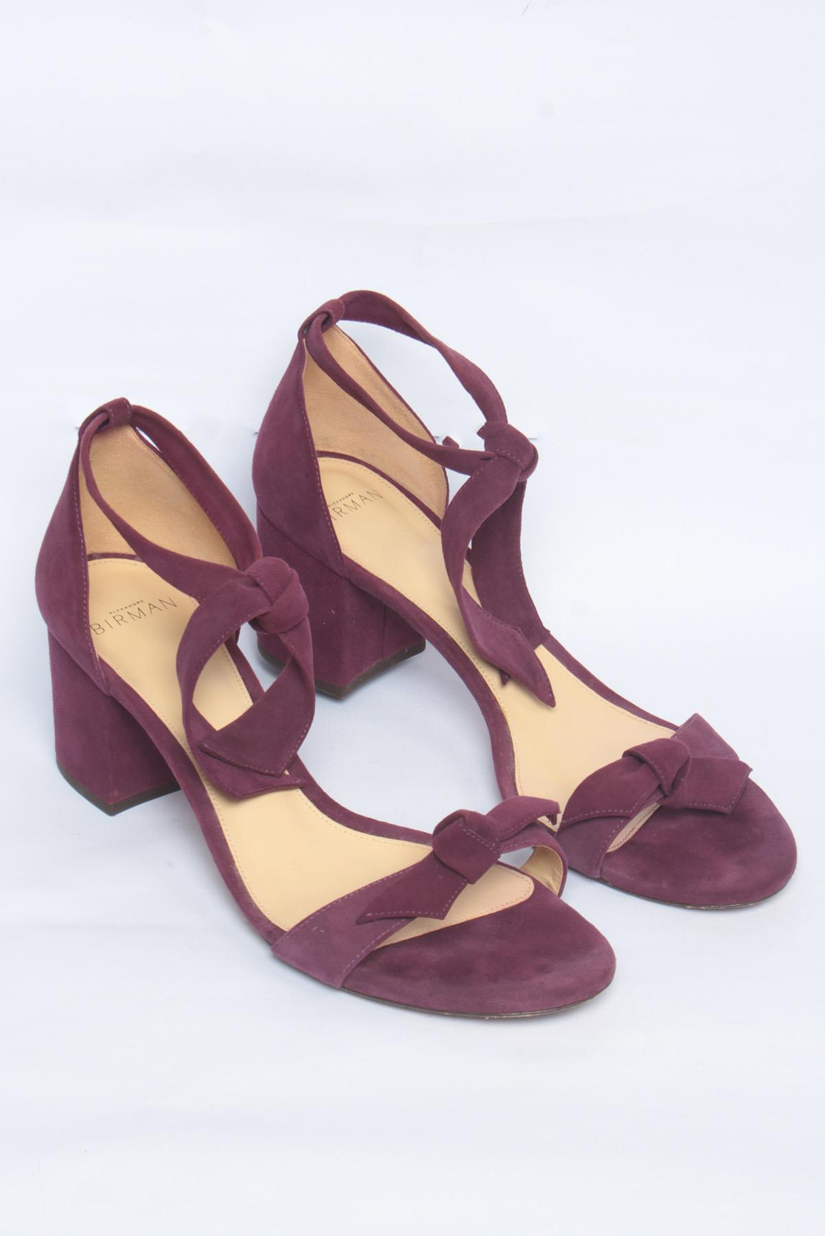 Sandália Alexandre Birman Clarita salto bloco Bordô