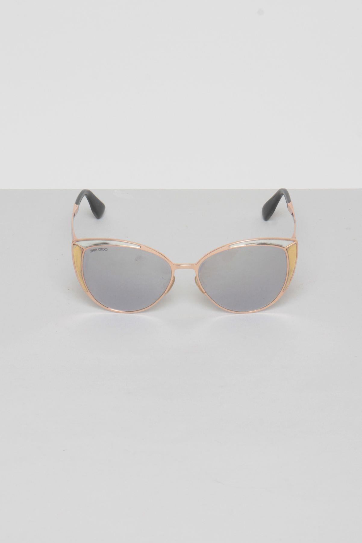 Óculos Jimmy Choo Gatinho Dourado