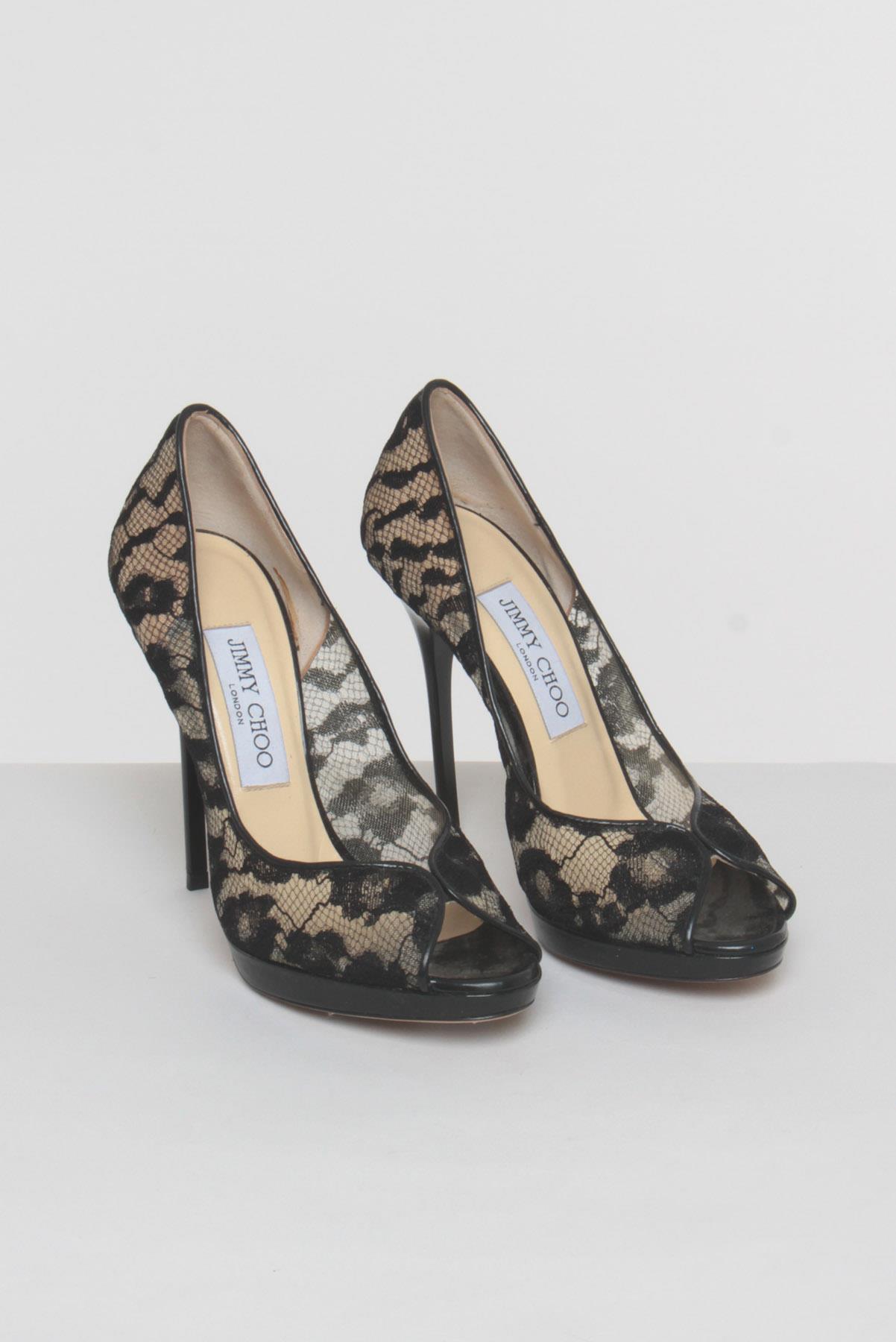 Sapato Jimmy Choo Renda Preto