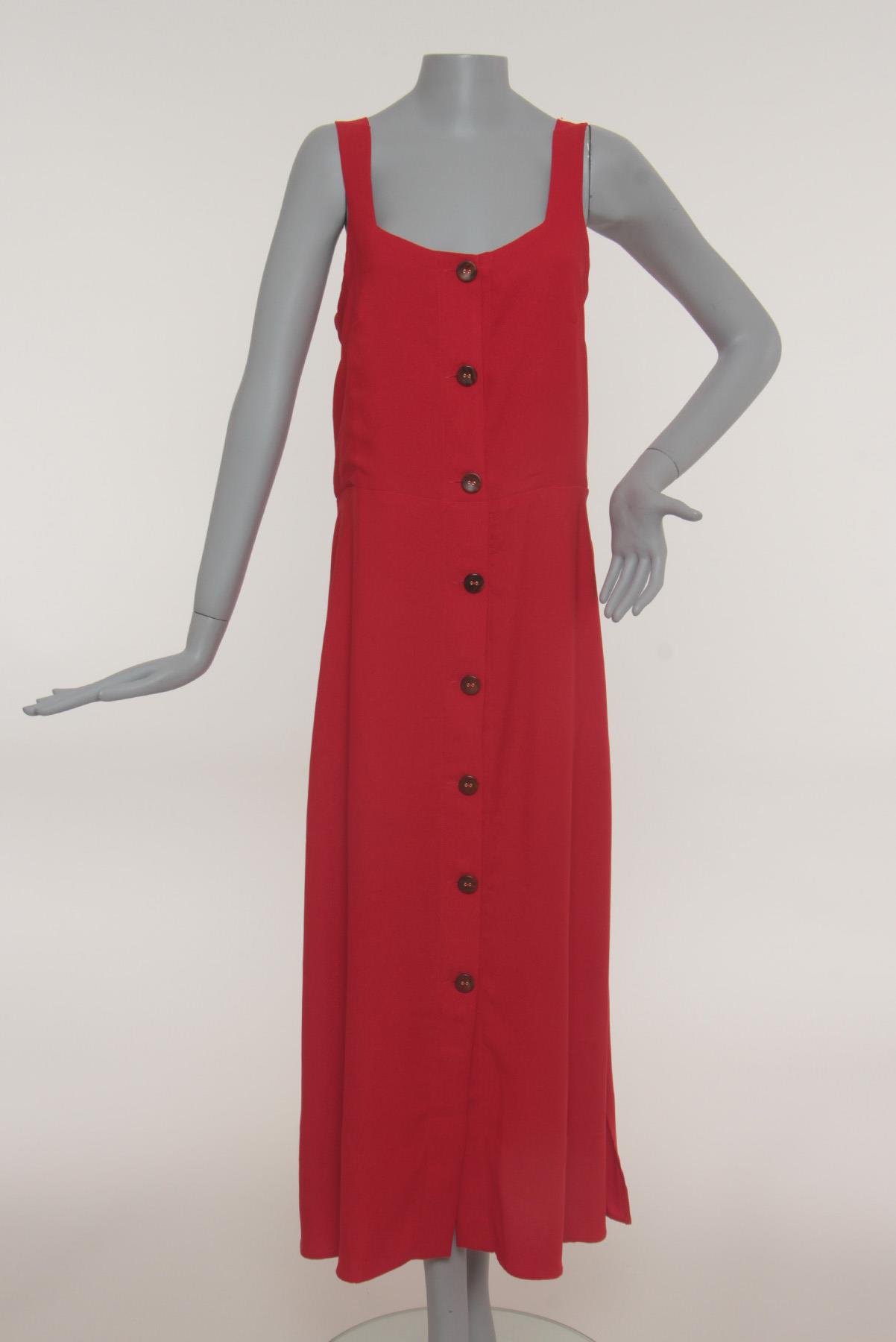 Vestido Missinclof Faixa Vermelho