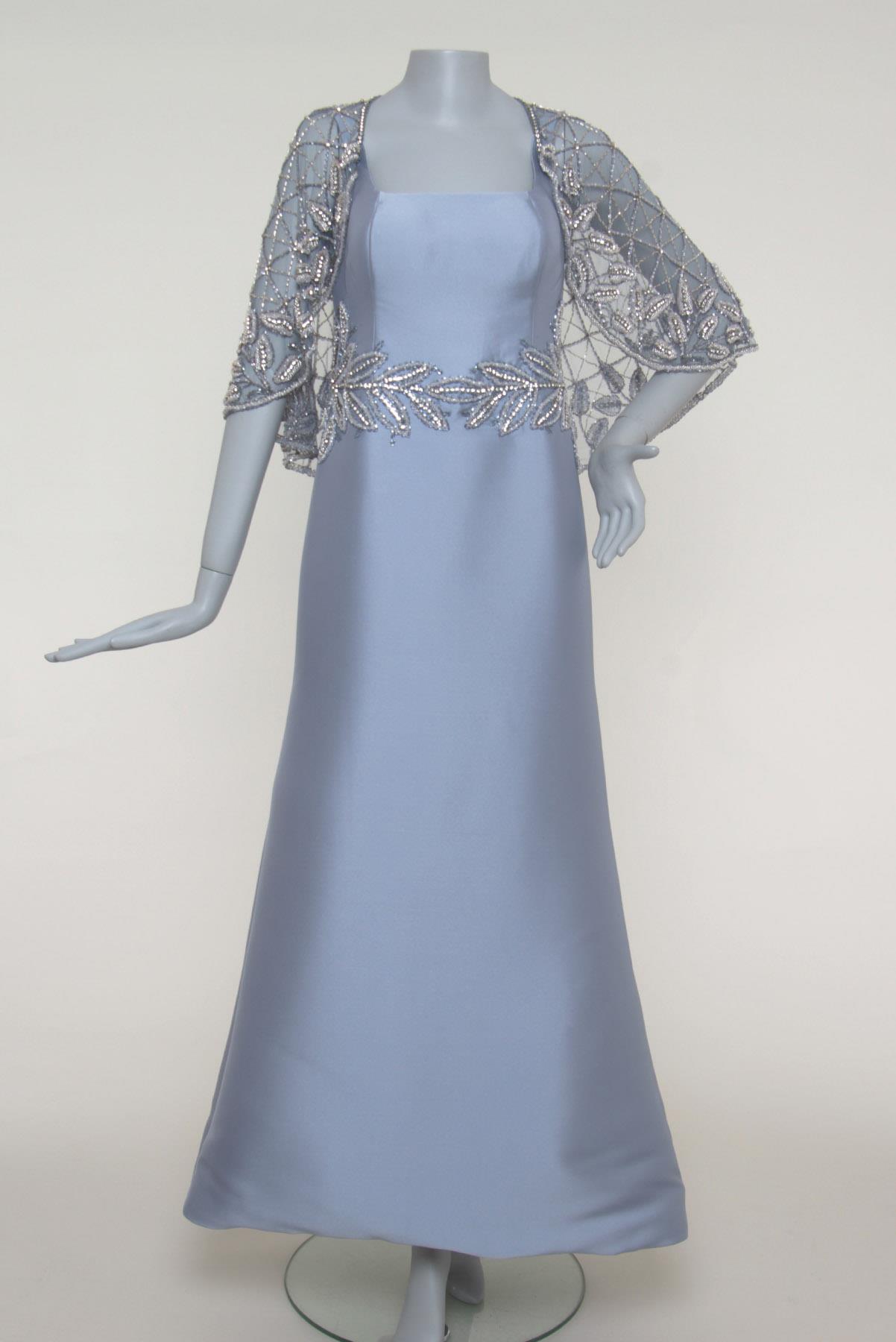 Vestido Achados da New Pedraria Thays Temponi Azul