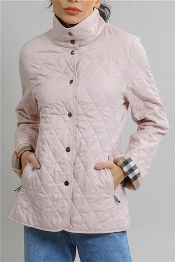 Casaco Burberry Matelassê Rosa