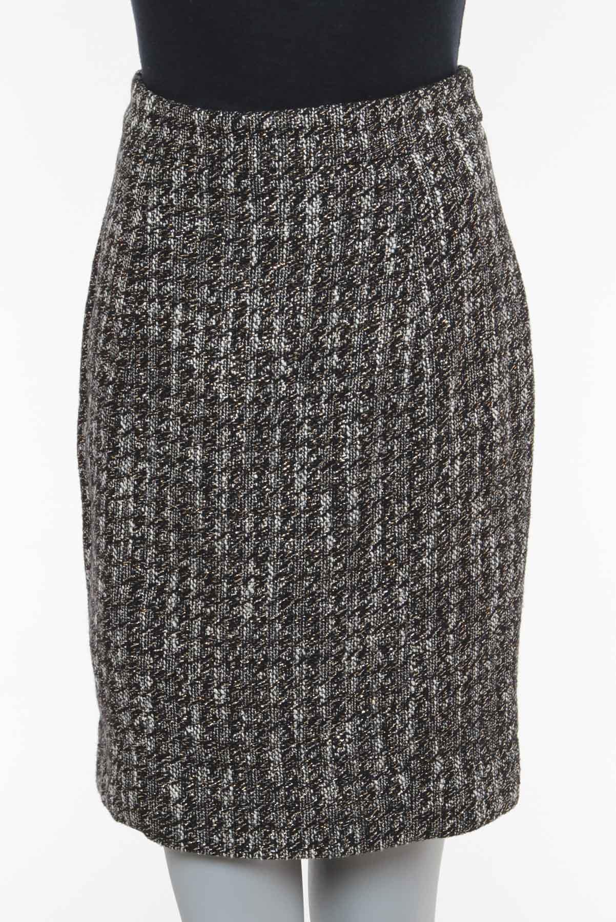 Saia Red Valentino Tweed com lurex Bicolor