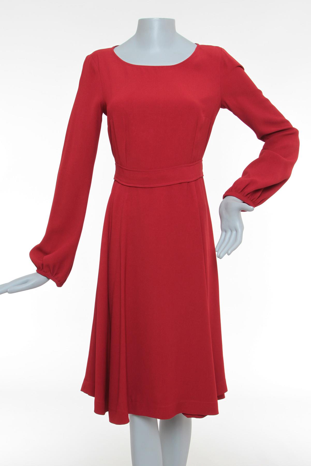 Vestido Reinaldo Lourenço Cinto faixa Vermelho