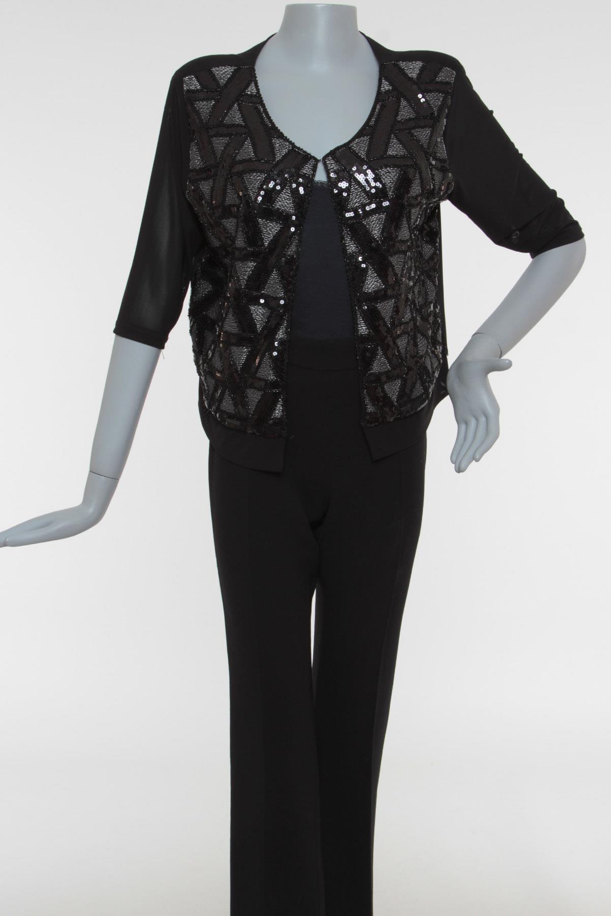 Casqueto Paetês Preto