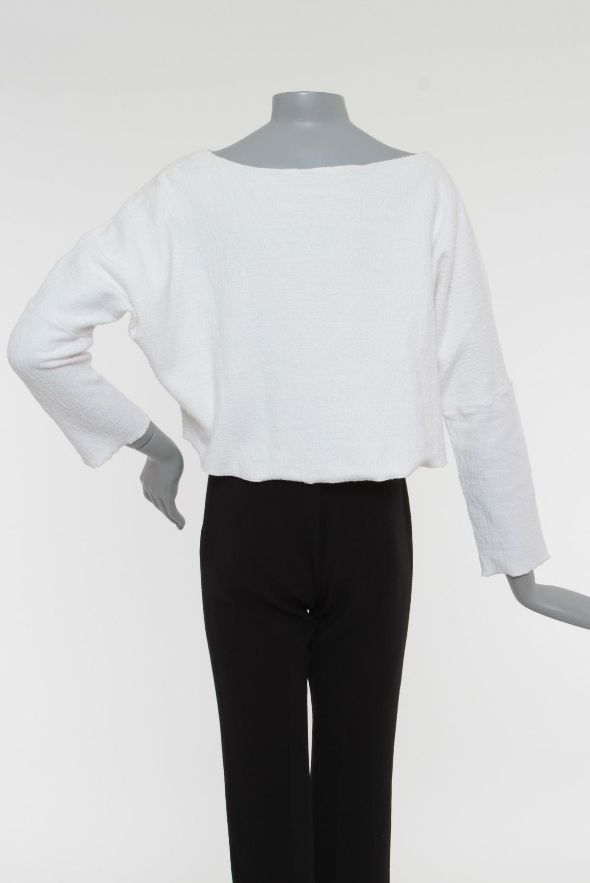 Blusa Mixed Cropped Off-White