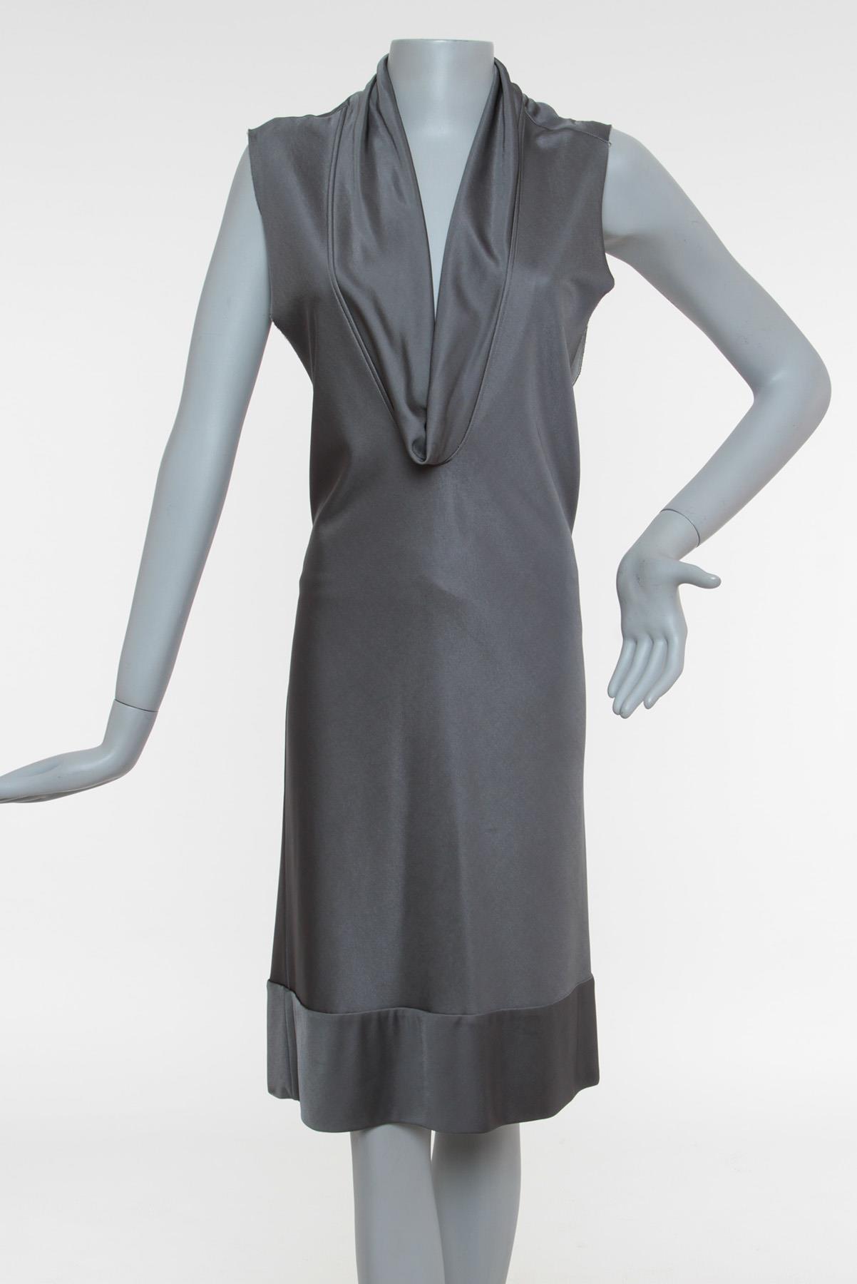 Vestido Balenciaga Malha  Cinza