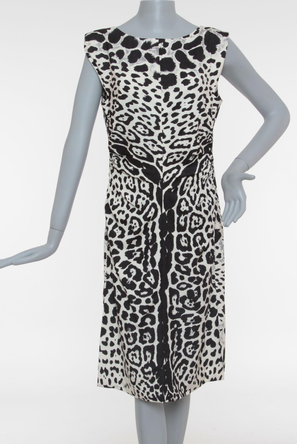 Vestido Saint Laurent Tubinho Bicolor