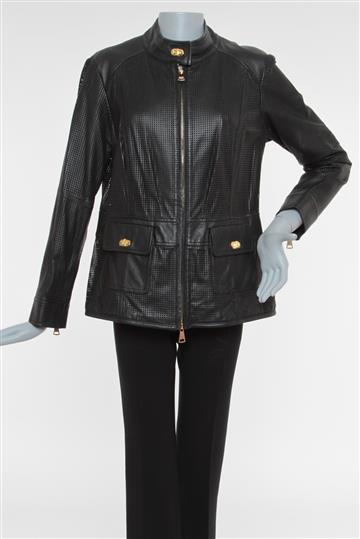 Jaqueta Couro Luisa Spagnoli Preto